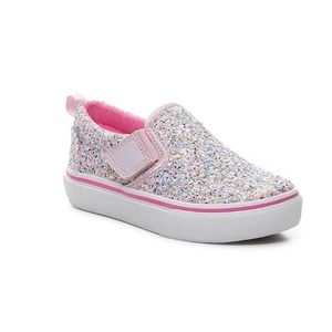 Girls Rainbow Sparkly Skechers Slip On Sneakers